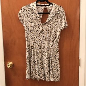 Backless floral sun dress